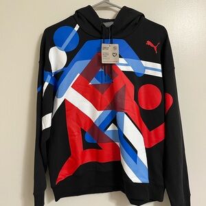 Puma X Skepta Black Red Blue Hoodie Size M NWT